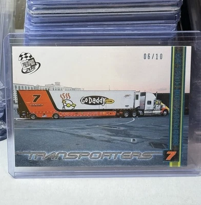 Danica Patrick #7 GoDaddy.com Press Pass 2011 Racing #117 Transporter SSP #/10 - Image 1 of 2