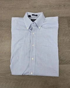 Camisa de vestir Chaps Ralph Lauren para hombre 15 32/33 azul algodón con botones - Imagen 1 de 7