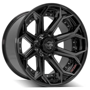 Set(4) 4Play 4P80R 22x12 8x180 Lug Wheels Fits GMC & Chevy 2500 & 3500 - Picture 1 of 5