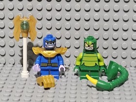 LEGO Marvel Villains THANOS & SCORPION Minifigures - Lot of 2!!! 