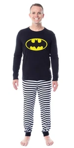 DC Comics Batman klassisches Logo enge Passform Baumwolle passendes Familien-Pyjama-Set - Bild 1 von 11