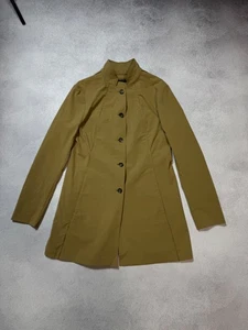 Chaqueta gabardina de lana virgen Annette Gortz Alemania mostaza vanguardia talla 40 - Imagen 1 de 16