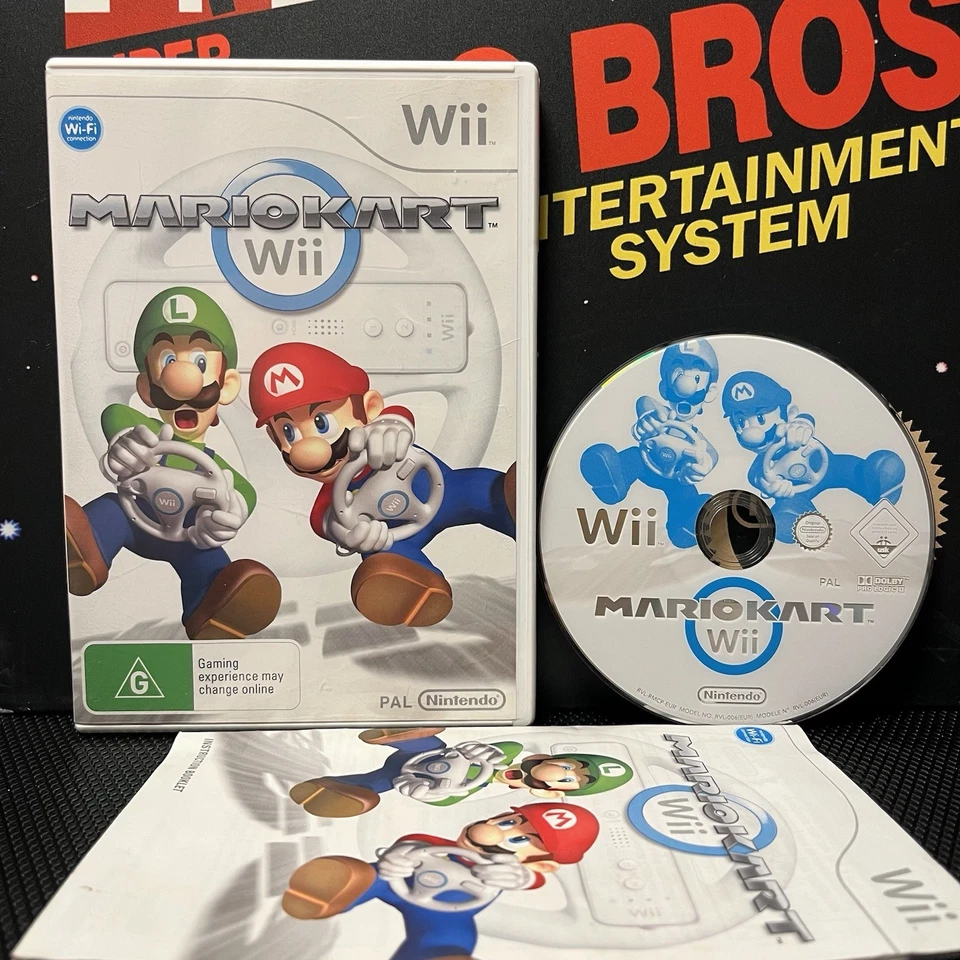 Mario Kart Wii W.Manual Nintendo Wii Wii U PAL VGC TESTED FREE TRACKED POSTAGE - Image 1 of 4
