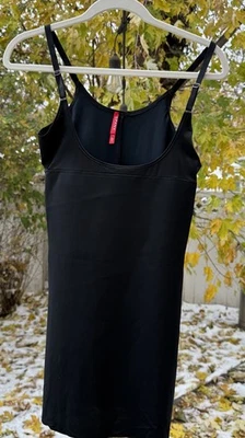SPANX Full Slip Dress SmartGrip Open Bust Shapewear Size Large Black  - Image 1 of 4