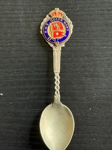 Cuchara de recuerdo vintage británica M V coleccionable - ME1967 - Imagen 1 de 2
