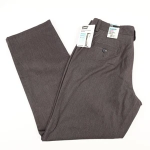 NEU Lee Damen 14 Medium einfache vorne schlankmachende Hose Hose meliert grau - Bild 1 von 13