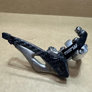 Deragliatore anteriore Campagnolo Record fibra di carbonio CT 10 velocità morsetto 32mm rbl60 - Foto 1 di 8