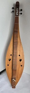 Vintage 1981 Darveaux Mountain Teardrop Hackbrett signiert & datiert mit Schultertasche - Bild 1 von 12