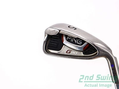 Ping G20 Single Iron 5 Iron Steel Stiff Right Purple dot 38.25in - Image 1 of 4