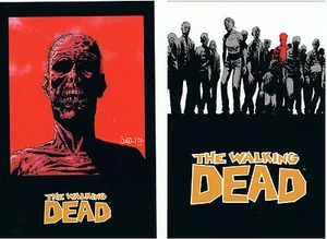 SET DI 2 CARTOLINE POSTCARDS THE WALKING DEAD SALDAPRESS NUOVE RARE - Picture 1 of 1