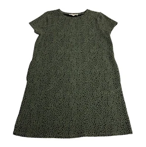 Loft Kleid Damen groß grün schwarz strukturiert Etuikleid Shirt Tasche Lagenlook Boho - Bild 1 von 12