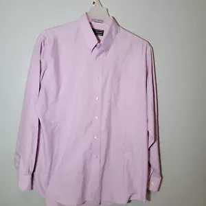 David Taylor Button Down Shirt Mens XL 17 34/35 Long Sleeve Purple Business - Picture 1 of 3