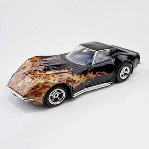 /Racemasters 1968 Corvette L88 Black/Flame 22051 HO Slot Racing Cars - Bild 1 von 5
