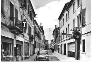 Lendinara ( Rovigo ) Via Cavour.  Edizioni Cesare Secchiero - anni '70  Animata - Picture 1 of 1