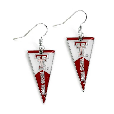 Texas Tech Red Raiders Dangler Earrings - Pennant Cover