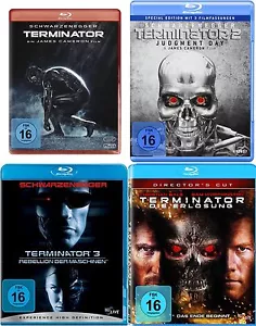 Terminator 1 2 3 4 Uncut Schwarzenegger 4 Blu-Ray Collection New Quadrilogy - Picture 1 of 2