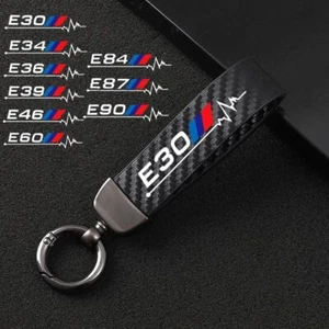 Carbon Motorrad Schlüsselring Schlüsselanhänger für BMW E30 E34 E36 E39 E46 E60 E61 E84 E87 - Bild 1 von 22