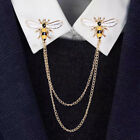  Zinc Alloy Bee Tassel Collar Pin Woman Bar Trendy Accessories