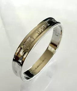 Vintage TIFFANY & CO 925 1837 -1997 thicker sterling clip silver Bracelet 64mm - Picture 1 of 7