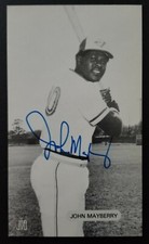 1978 John Mayberry Autographed J D McCarthy Photo MLB Toronto Blue Jays
