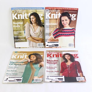Lot of 4 Creative Knitting Magazines July 2010 July 2011 Jan 2011 May 2011 - Picture 1 of 5