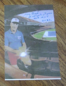 George Toma Groundskeeper Autographed 4X6 Photo MLB Baseball "The God of Sod" - Picture 1 of 3
