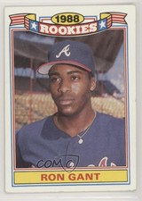 1989 Topps Jumbo Pack Glossy Rookies Ron Gant #9