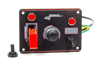 IGNITION SWITCH, STARTER BUTTON ALUMINUM AIRCRAFT-STYLE LONGACRE P/N#52-44866 - Image 1 of 2