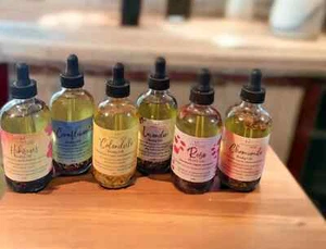 Infused Skin Hydrating Moisturizing Massage Body Oils for women Handmade - Picture 1 of 13