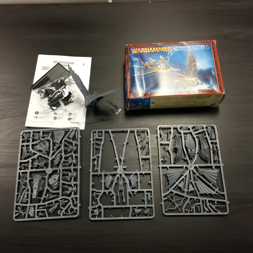 0187 Warhammer Fantasy High Elf Lothern Skycutter Chariot (partially assembled) - Image 1 of 1