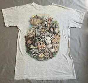 Vintage T-Shirt Arche Noah Kurzarm Tiermotiv mit leichten Mängeln - Bild 1 von 22