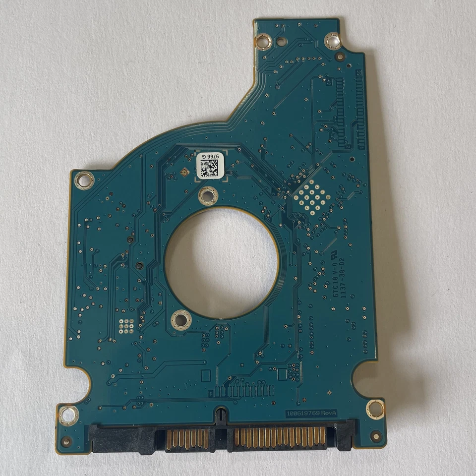 Seagate Mementus ST9750423AS 2.5" SATA HDD PCB Board 100619769 REV A FW0001SDM1 - Image 1 of 4