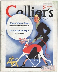 Vintage COLLIER'S MAGAZIN (3/20/37) George De ZAYAS Cover! - Bild 1 von 2