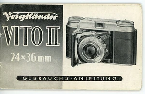 Bedienungsanleitung VOIGTLÄNDER VITO II Kamera User Manual Anleitung (Y6051 - Picture 1 of 1