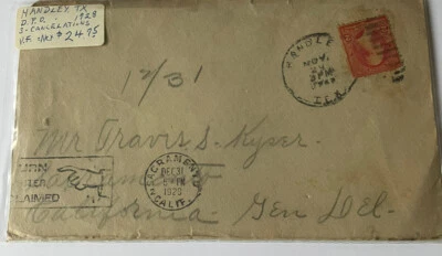 1928 US Cover Handley Texas 3 Cancellations. Very Fine. - Image 1 of 4