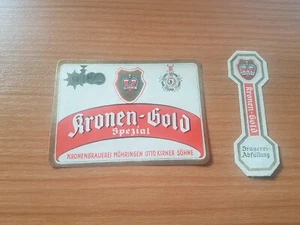 ☆☆Bieretikett Kronenbrauerei Kirner Möhringen☆☆ Tuttlingen Al. - Bild 1 von 1