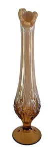 FENTON Cammeo Bud Opalescente Vaso Oscillante GIGLIO DELLA VALLE - Foto 1 di 6