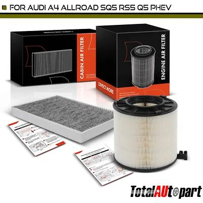 Filtro de aire de cabina de motor y carbón activado para Audi A4 Quattro 2017-2019 RS5 S6 Foto 1 de 4