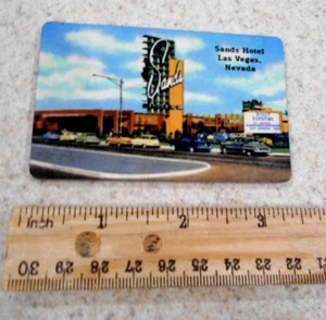 Sands Hotel Las Vegas Nevada Vintage Metal retro Fridge Magnet - Picture 1 of 3