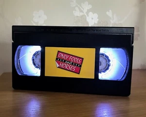 Only Fools And Horses Retro VHS Night Light, Desk Lamp, Bedroom Lamp, Del Boy - Picture 1 of 12