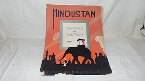 VINTAGE SHEET MUSIC 1918 HINDUSTAN OLIVER WALLACE AND HAROLD WEEKS - Picture 1 of 7