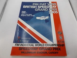 2005 SPEEDWAY BRITISH GRAND PRIX PROGRAMME - CARDIFF MILLENNIUM STADIUM - Picture 1 of 1