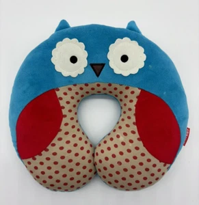 Almohada Skip Hop Niños Viaje Zoo Cuello Peluche Búho Azul Rojo Unisex - ¡Suave! - Imagen 1 de 12