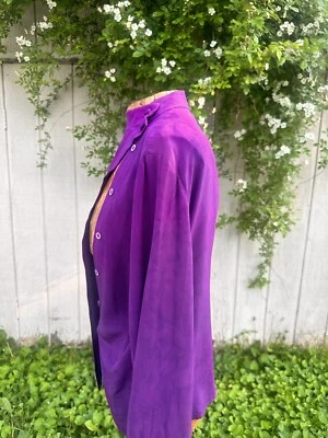 Винтажная фиолетовая блузка Chanel перекрашенная вручную princesa morada - Изображение 1 из 4