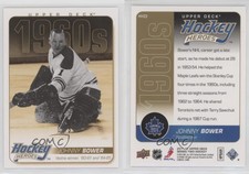 2011-12 Upper Deck Hockey Heroes 1960s Johnny Bower #HH22 HOF
