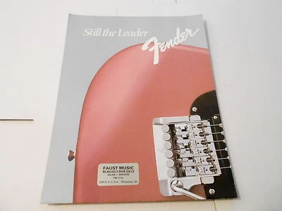 VINTAGE MUSICAL INSTRUMENT CATALOG #10078 - 1980s FENDER GUITAR POSTER CATALOG - Image 1 of 2