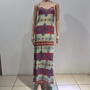 Denim & Supply Ralph Lauren Sleeveless Aztec Print Maxi Dress Women's XS - Picture 1 of 16