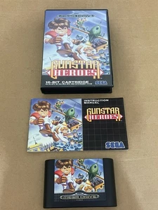 Sega Mega Drive Gunstar Heroes CIB Pal Version Boxed Fast Despatch Next Day - Picture 1 of 24