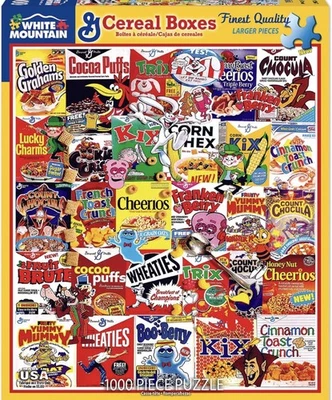 Nuevo rompecabezas sellado White Mountain General Mills Big G cajas de cereales 1000 piezas 1261A Foto 1 de 4