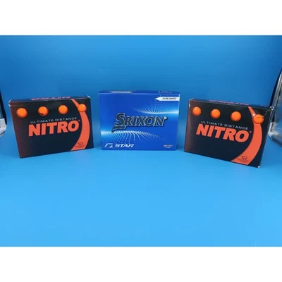 Golf Ball Lot – 2 Full Nitro Packs & 1 Srixon Pack (11 Balls) – 35 Total - Image 1 of 4